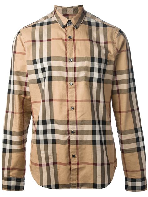 fake burberry brit shirts|burberry plaid shirt men's.